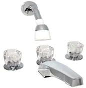 8" Garden Tub and Shower 3 Valve Faucet