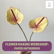 BEGINNERS PAPER ANTHURIUM MAKING WORKSHOP — PAPERCRAFT MIRACLES LLC