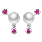 2 in 1 Pearl Earrings