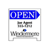 A-Board, Wood, Open House personalized with Agent Information