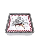Mariposa Leaping Reindeer Beaded Napkin Box