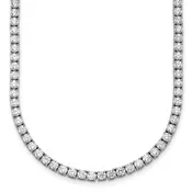 14K White Gold Lab Grown Diamond 20" Tennis Necklace