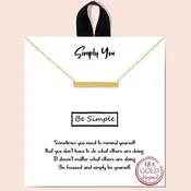 077013, DAINTY BAR NECKLACE