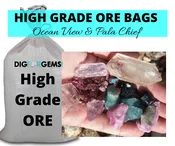 High Grade Gem Ore Bags [Screen at Home] (May Contain: Morganite, Aquamarine, Kunzite, Quartz, Spodumene, Tourmaline, and more)