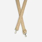 1.25 Neutral Straw Diamond Woven Guitar Strap Only"