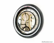 Bicycle Wheel Mirror Clock - BMX — Bike Furniture Design