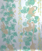 5 Monkeys Metallic Wallpaper