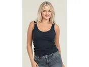 Angie Women's Lace Trim Scoop Neck Tank