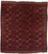 Antique Turkmen Main Handwoven Rug