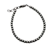 4mm Sterling Silver Beaded Bracelet