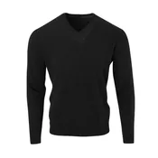 THE 5TH AVENUE CASHMERE V-NECK SWEATER - Black OS35709VLS
