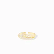 Adjustable Crystal Crossover Ring