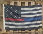 Thin Blue & Red Line Flag | 3x5' First Responder Support | Made in USA — Jon's Flags  & Poles
