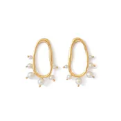 Amorphous Pearl Bead Earrings