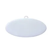 1.25″ x 3″ Blank Oval Charm – White – 8 pc. pkg.