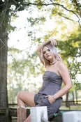Ash Brown Suede Short Set