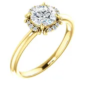 0.07 Ct Tw Diamond Accent Engagement Ring