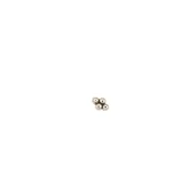 4-ball diamond threadless end in 14k white gold