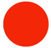 1.5 Fluorescent Red Round Thermal Transfer