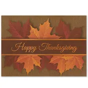 Autumn Leaves Thanksgiving Card