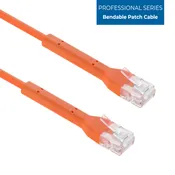 0.5Ft CAT6A UTP Bendable Slim Ethernet Network Cable 28AWG Orange (Part Number – ATDS100550OR)