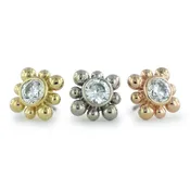 18K Gold Areo Ends