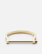 Modern Screw Cuff, Yellow Gold