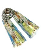 100% Wool Scarfs Wraps and Shawls Monet's "Regate a Argenteuil"