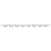 0.2mL 12-Strip Flat Caps, No Tubes, Optically Clear for qPCR; Box of 80