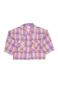 Cropped Plaid Blouse