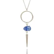 Mash up: Circle and Bar Gemstone Necklace — EatMetal