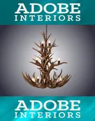 12 Light Cascade Mule Deer Antler Chandelier