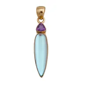 Alchemia Amethyst and Luminite Pendant