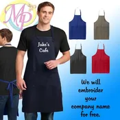 Embroidered Port Authority® Easy Care Extra Long Bib Apron with Stain Release