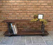 Repurposed Antique Mechanics Creeper Bench