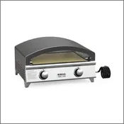 Mimiuo 25" Outdoor Gas Pizza Oven – Portable Propane, Stainless Steel, Dual Pizza Capacity