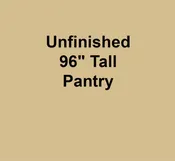 Unfinished 96" Tall Pantry