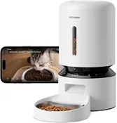 Automatic Cat Feeder with Camera, 1080P HD &amp; Night Vision, 5GHz/2.4GHz WiFi &amp; Ca