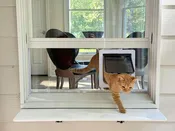 Plexiglass 1/4" Cat Door Window Insert | Vertical or Horizontal | Easy No-Tools Installation!