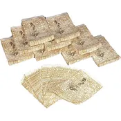 1000 Gold Color Paper Gift Bags 5" x 7"