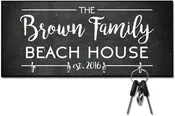 Chalkboard Look Beach House Key Hanger