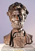 Abe Lincoln Memorial Bust, Finest US Lost Wax Bronze Bust by Bissell