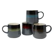 17 Oz Ombre Reactive Glaze Mugs - 4 Assorted Designs