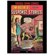 2027 Vintage Crime Comics Studio Calendar 9″x12″