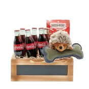 Rustic Gourmet Dog Treats Gift Basket
