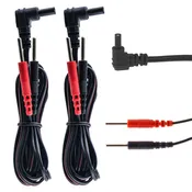 2 Pack Lead Wires for TENS and EMS Units (5 ft.)