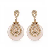 18K Agate Perla Earrings