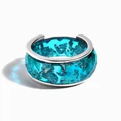 2-in-1 Resin Ring - Ocean Blue