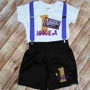 1st birthday outfit boy, Wonka theme outfit
