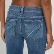 7 For All Mankind Blue Glitter Stitch DOJO Jeans